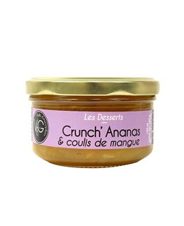 Crunch' Ananas - coulis di mango - Vergers de Gascogne