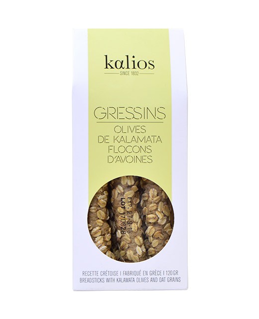 Grissini Cretesi - olive di Kalamata & fiocchi d'avena - Kalios