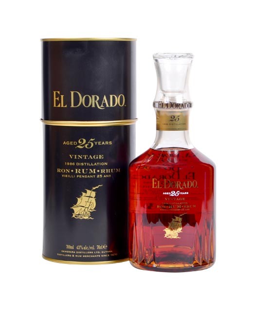 Rum El Dorado 25 anni - annata 1986 - El Dorado