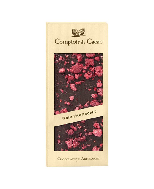 Tavoletta di cioccolato fondente - lampone - Comptoir du Cacao