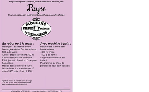 Farina per Pane Payse - Moulins de Versailles