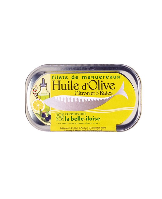 Filetti di sgombro all'olio d'oliva, limone e alle 5 bacche - La Belle-Iloise