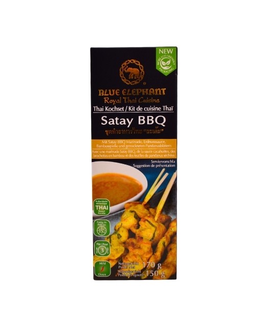Kit per spiedini Satay Tailandese salsa barbecue - Blue Elephant