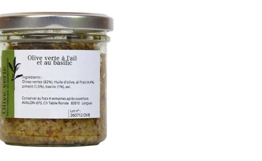 Olive verdi al basilico e all'aglio fresco - Les Petits Potins