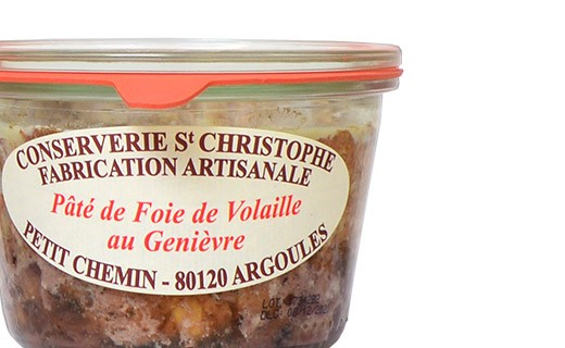 Pâté di foie di pollo al ginepro - Conserverie Saint-Christophe