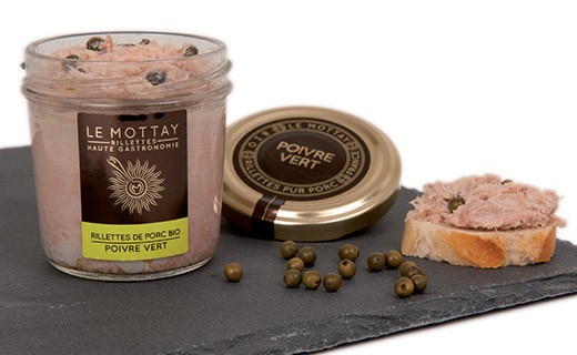 Rillettes di maiale bio al pepe verde - Le Mottay Gourmand