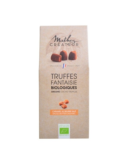 Tartufi di cioccolato Fantasia con Scaglie di Caramello al burro salato - Mathez